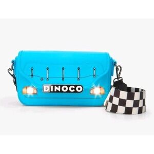 NWT Loungefly Disney Pixars Cars Lightning McQueen Dinoco Light-Up Crossbody Bag